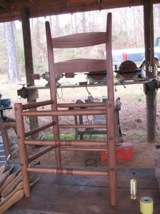 Post-and-rung chair - Walnut