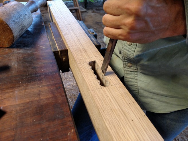 Cleaning the mortise