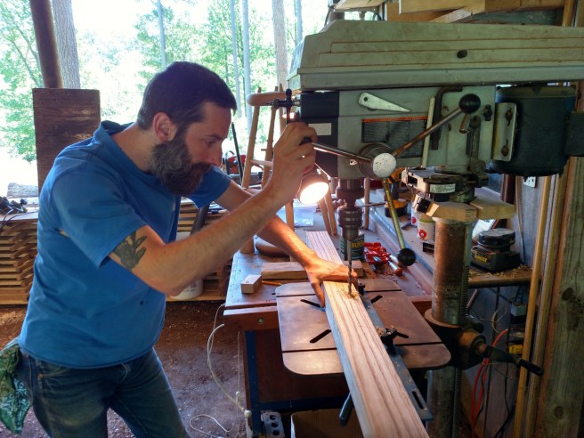 Drilling for draw bore - 2