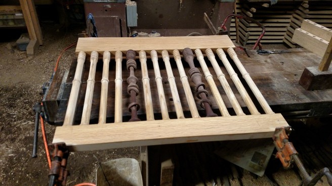 End section under clamps