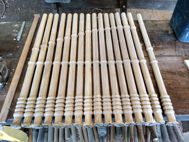 Half the spindles for one side