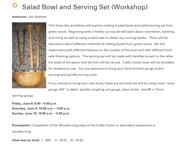 bowl workshop notice